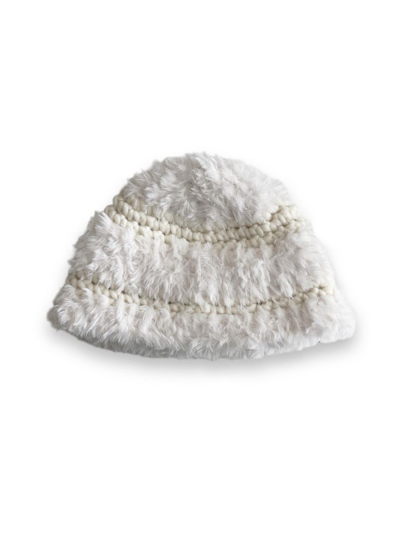  mix fur hat (ivory)