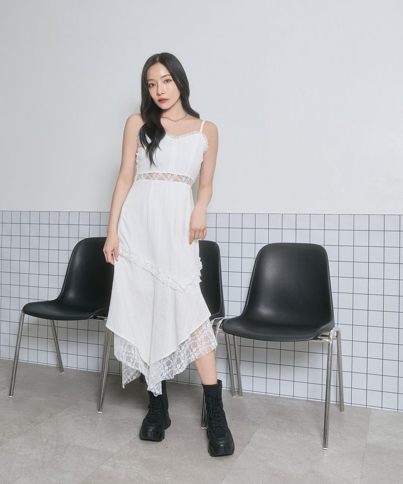 ANDGEEBEE（アンジービー）の「イレヘムレースキャミワンピ（Dresses）」