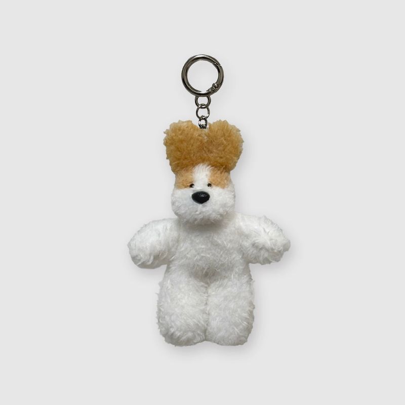 [made] mini mix-beige dog keyring