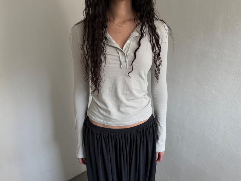 Noi henly neck T-shirt