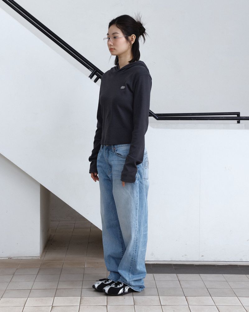 Basic Slim Fit Logo Hoodie