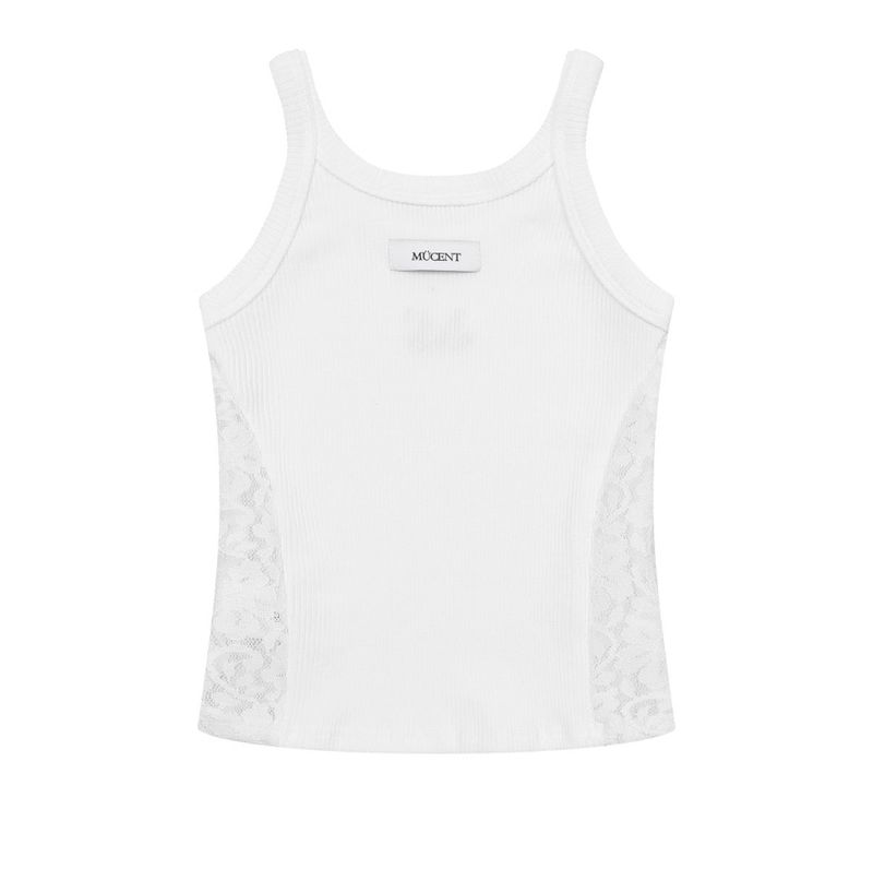 LUCIA LACE PANEL SLIM SLEEVELESS (3COLOR)