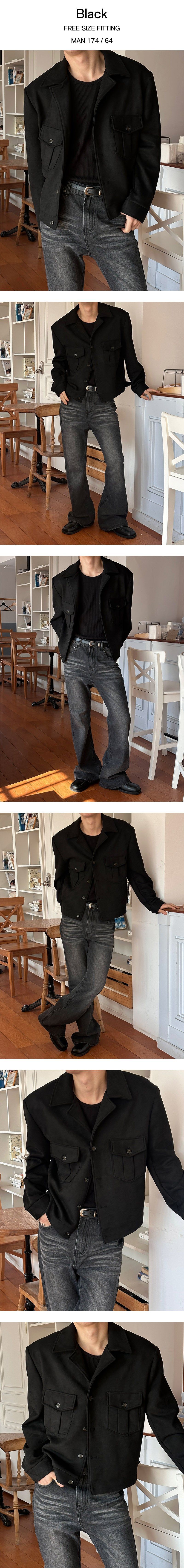 [F/W] Light two pocket suede jacket(2color)