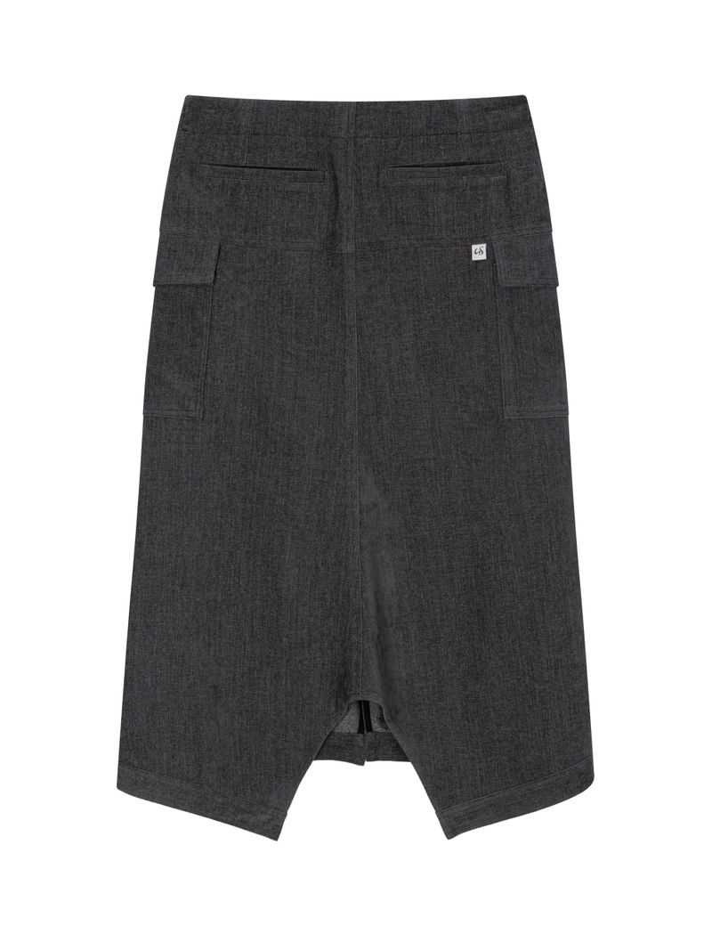 SOFT POCKET SKIRT(GREY)