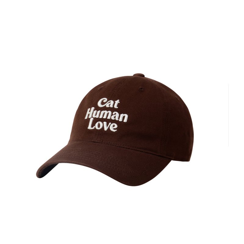Human & Cat（ヒューマン＆キャット）の「CAT HUMAN LOVE BALL CAP / BROWN（Hats）」