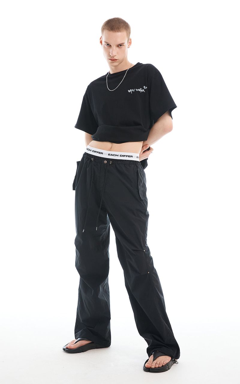 EACH DIFFER(イーチディファー)の「HIDDEN BUTTON PANTS_BLACK(Pants)」