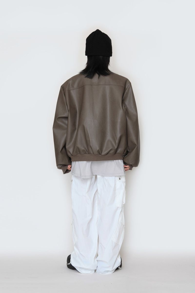 Biker Track Leather Jacket