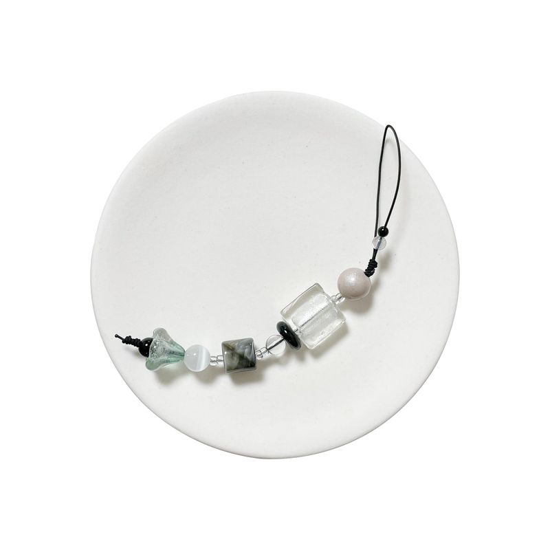 Objet gemstone glass keyring