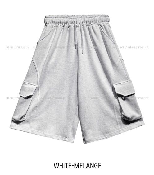 Side Round Pile Bermuda Pants