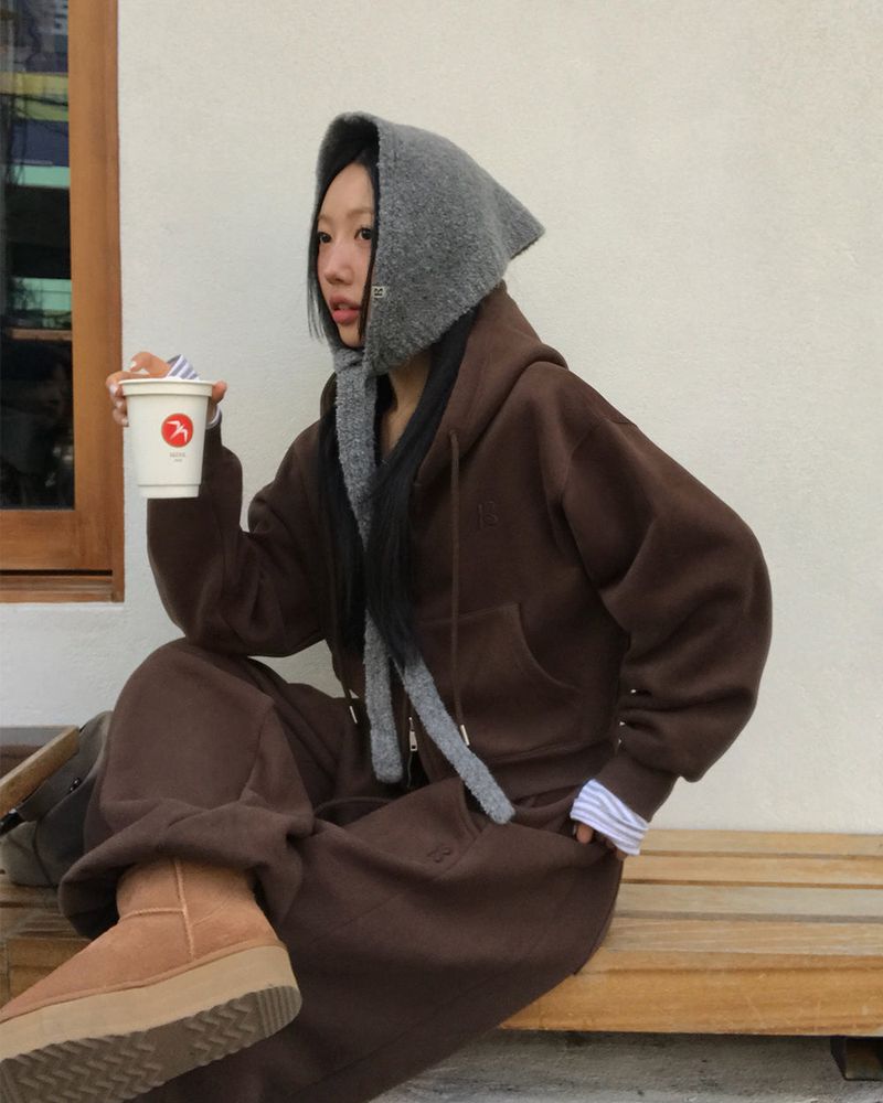[ORIGINAL] Tibet 2-Way Cropped Hood Zip-Up