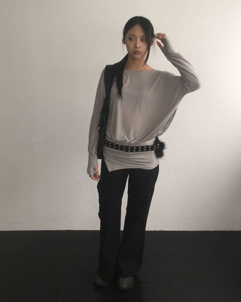 Cotton boots cut pants