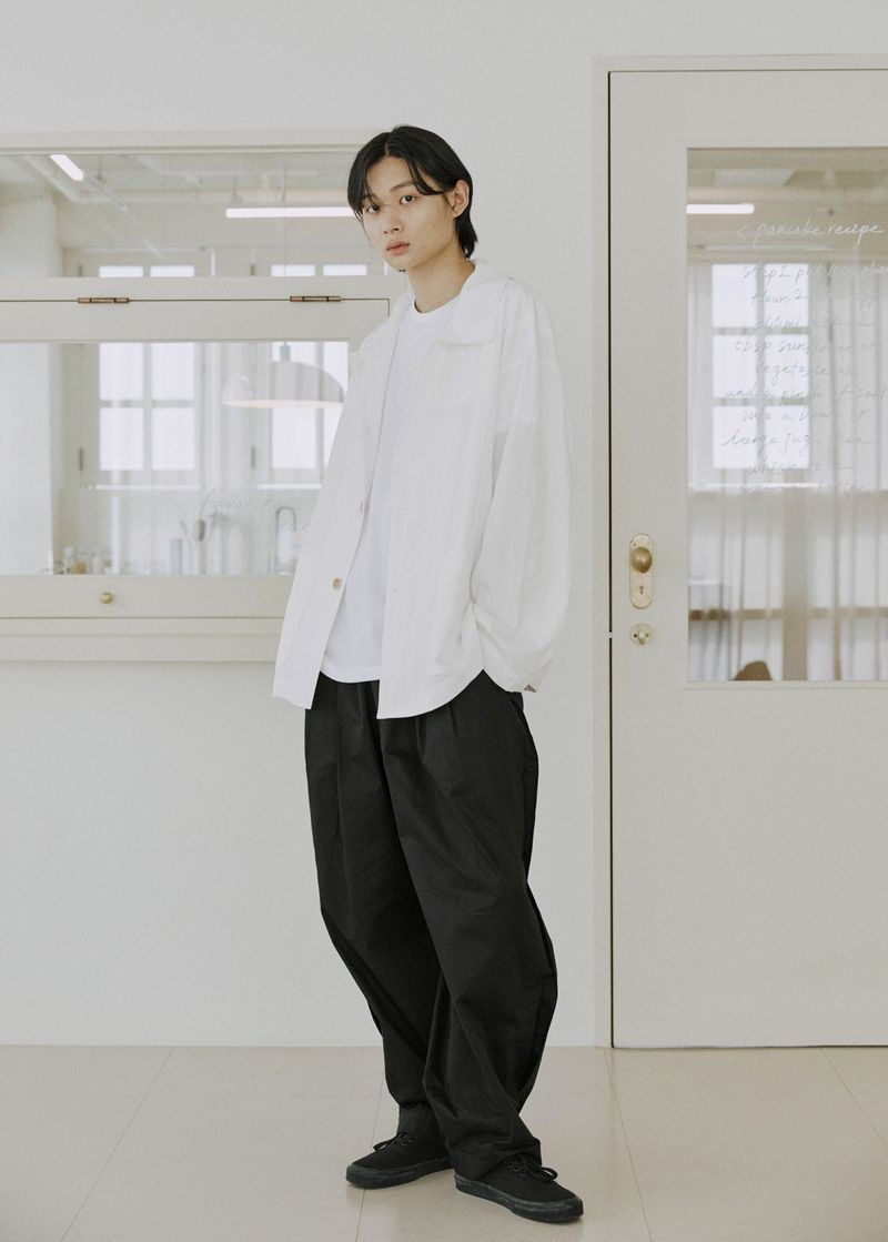 unisex duffle jacket white