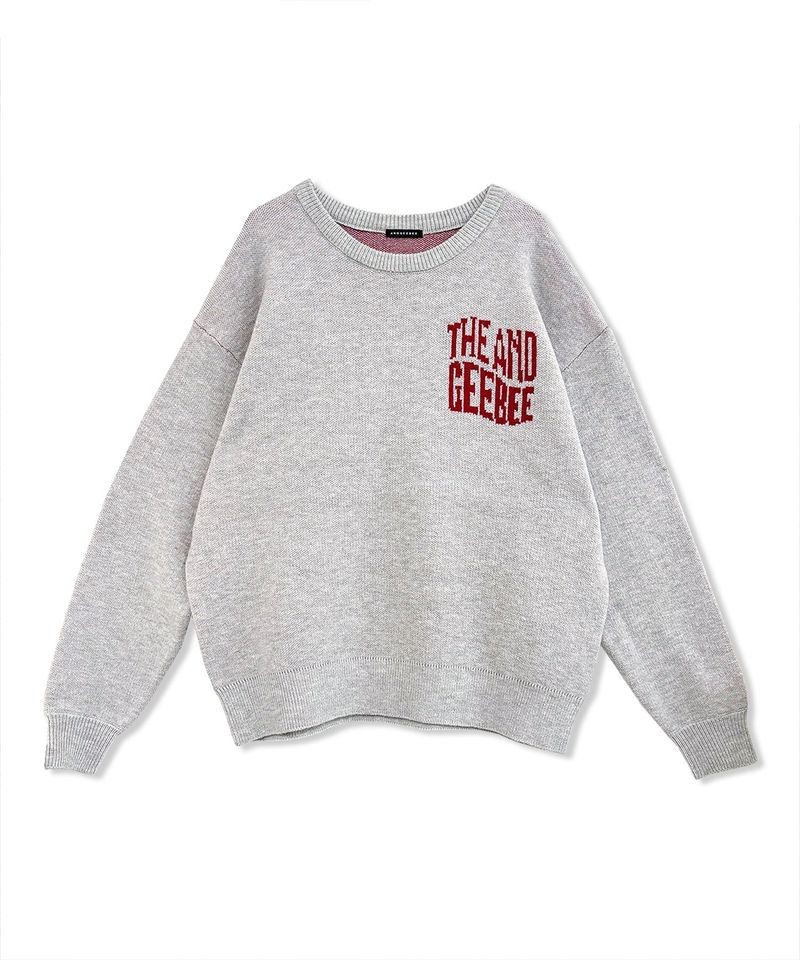 UNISEX ウェーブロゴニット