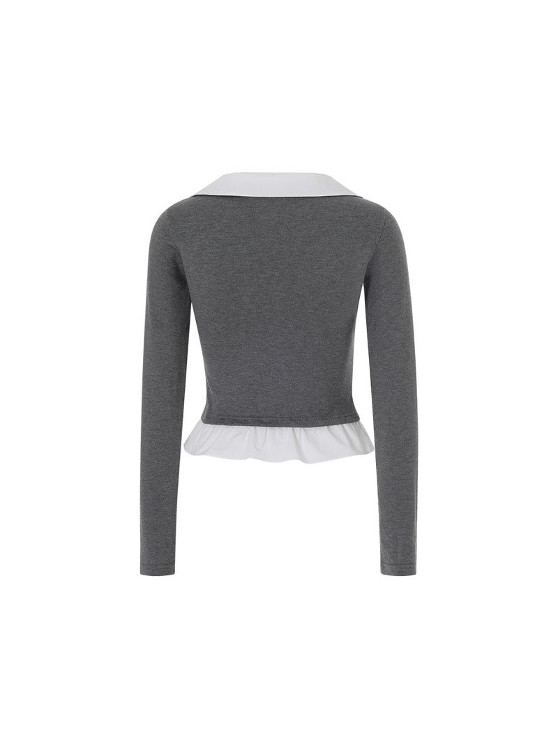 Claire top (Charcoal)
