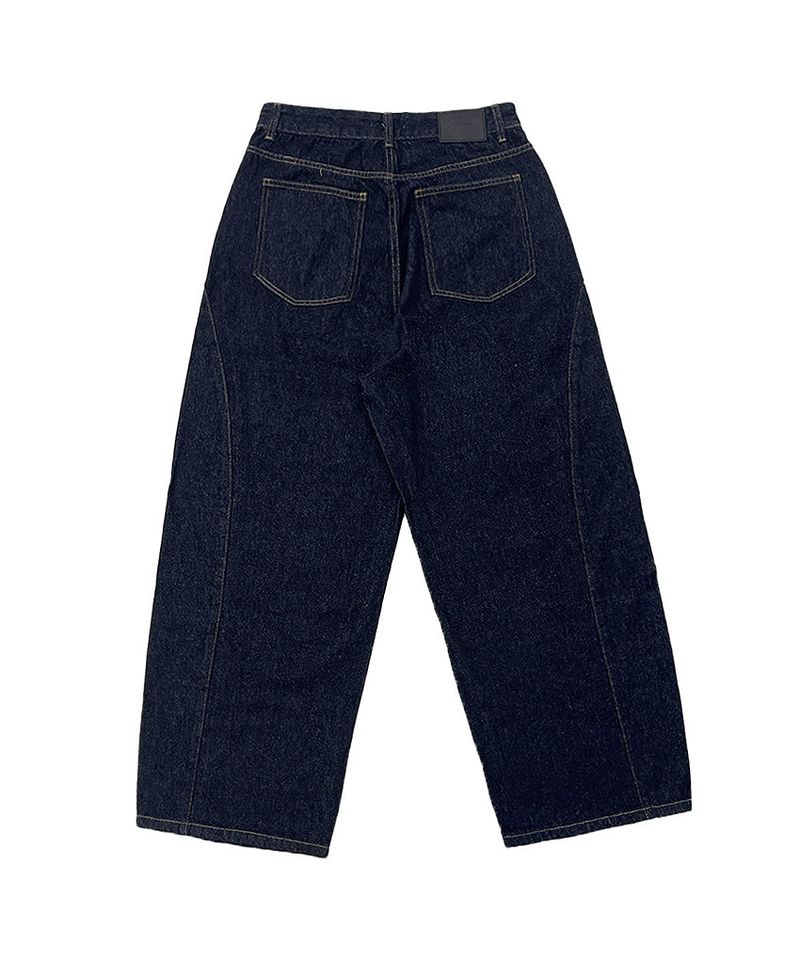 No.1106 curved P wide denim PT