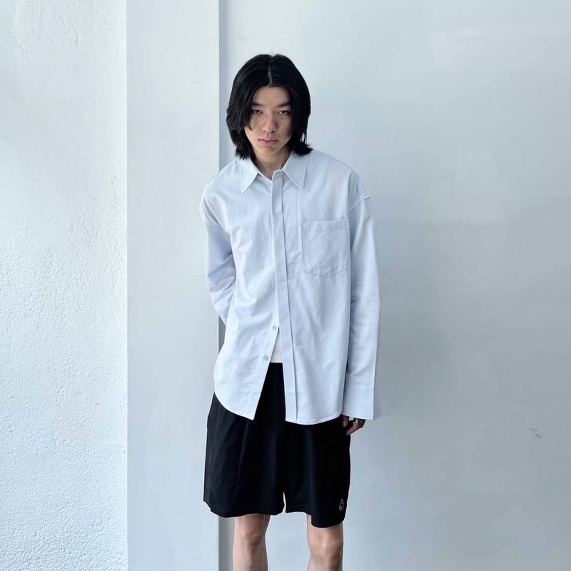 Sharp Silhouette Long-Sleeve Shirt
