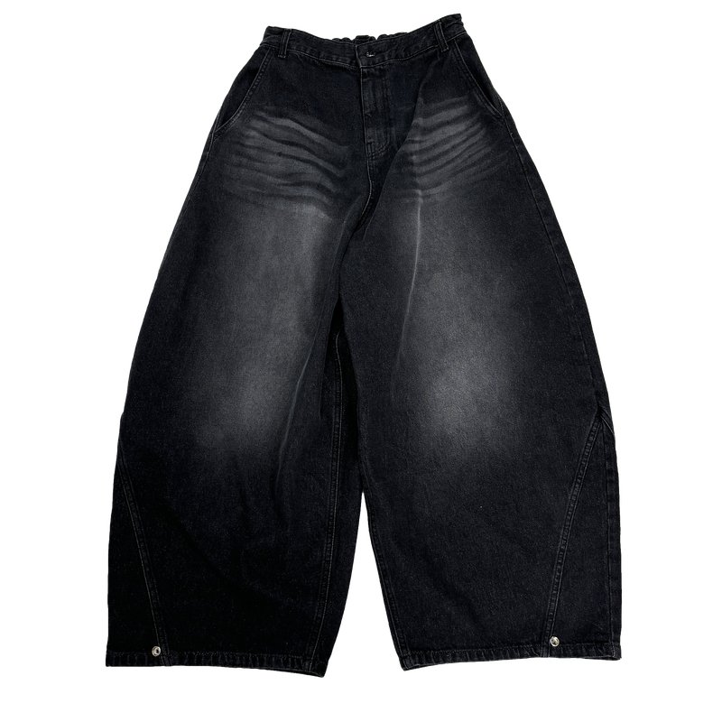 wacks balloon denim pants