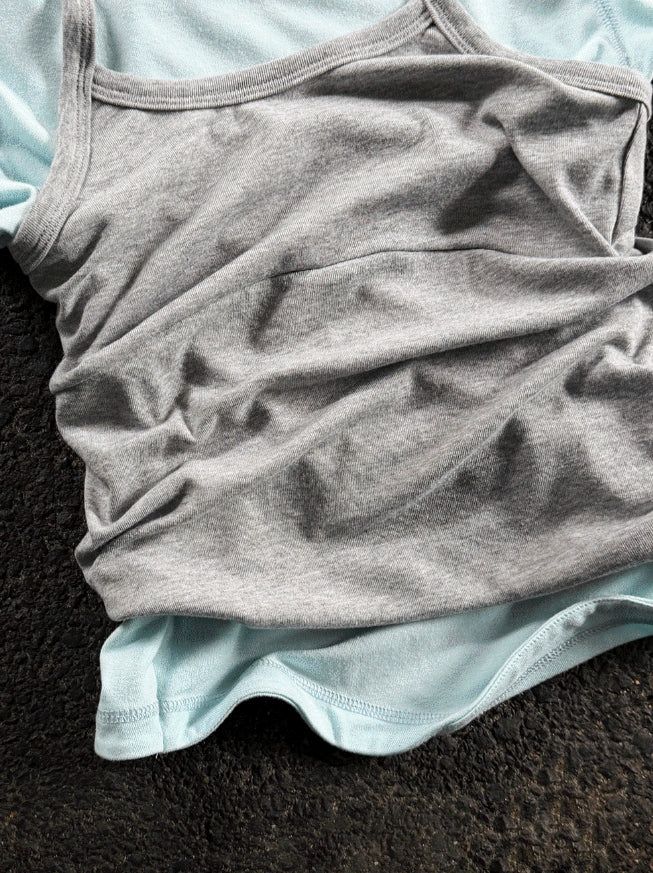 Halter ballet layered top