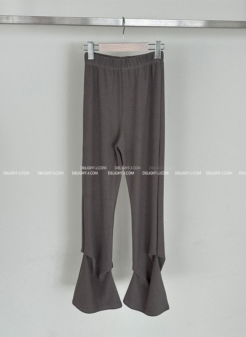 Pintuck Shirring Bootcut Long Pants