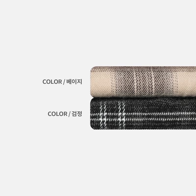 [premium] jack check overfit shirts