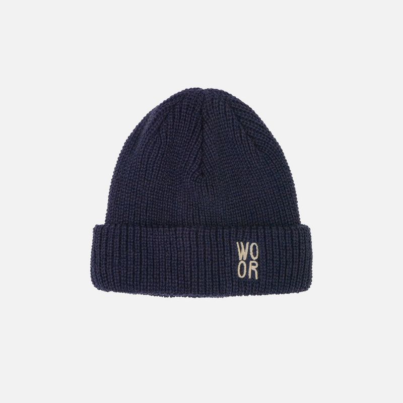 WOOR（ウール）の「LOGO RUGBY BEANIE (NAVY)（Hats）」
