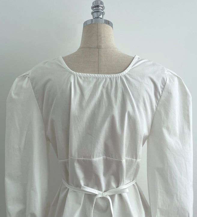 Metune Shirring Strap Puff Blouse