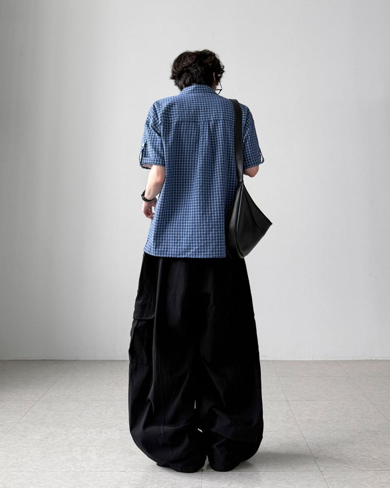 Linen Balloon Cargo Pants