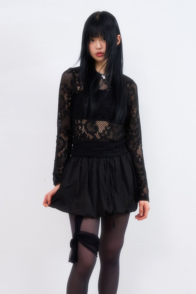 Raucohouse（ラウコハウス）の「Pumpkin banding string mini skirt（Skirts）」