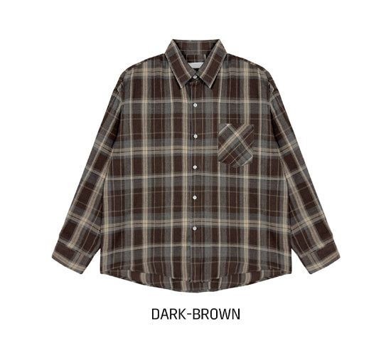 Doze loose fit check shirt