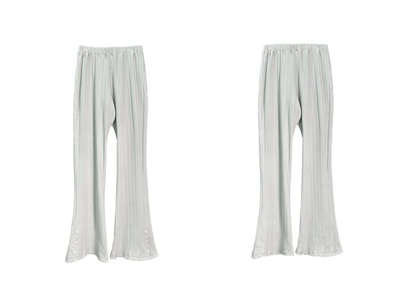  PLEATS BANDING BUTTON PANTS 