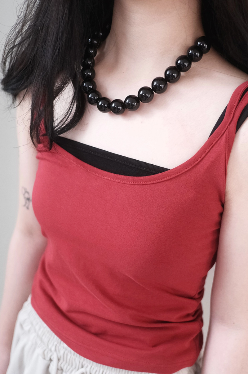 black ball necklace