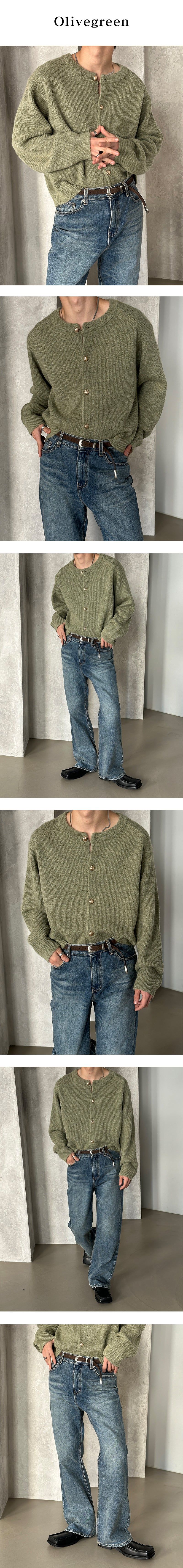  [F/W] Blen round neck cardigan(3color)