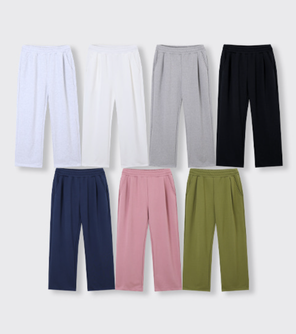  Liu Pin Tuck String Wide Banding Pants