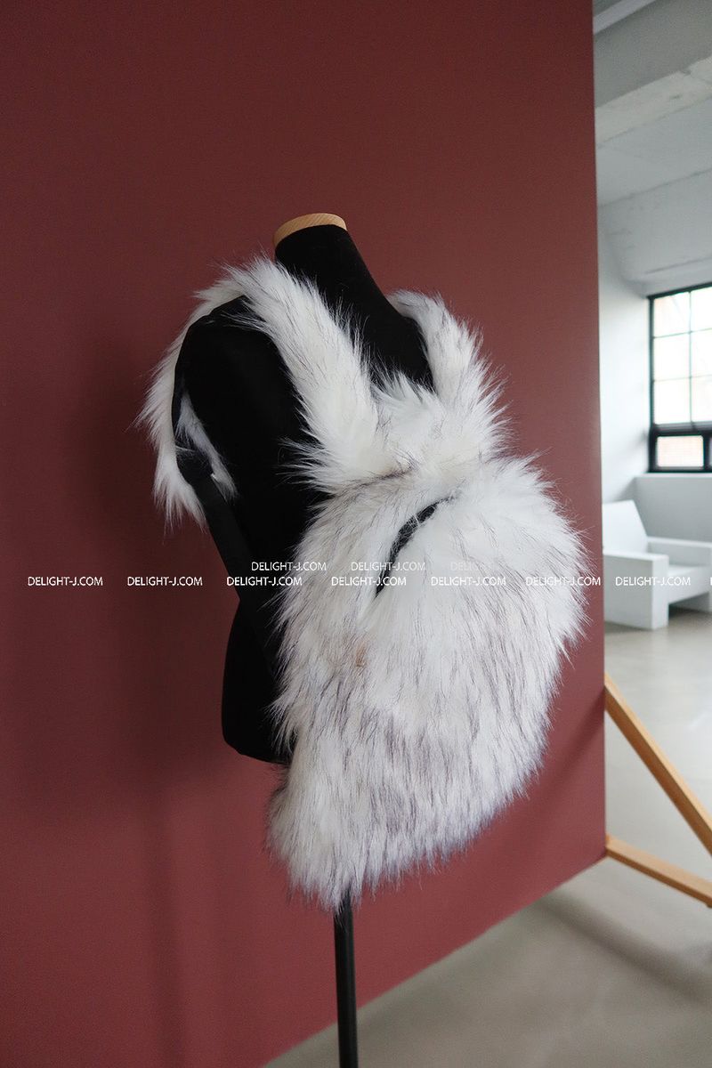 Raccoon Fake Fur Backpack