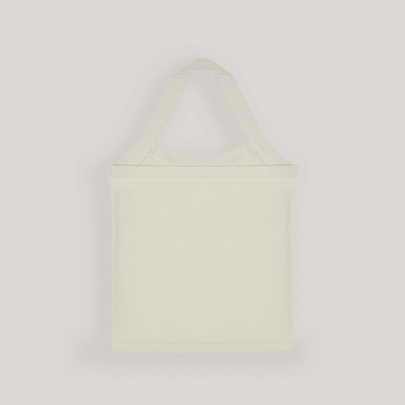 Cream Halter Neck Top