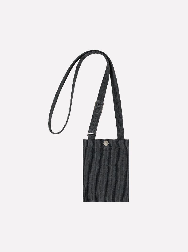 S.T.C. CORDUROY CROSS MINI BAG (BLACK)