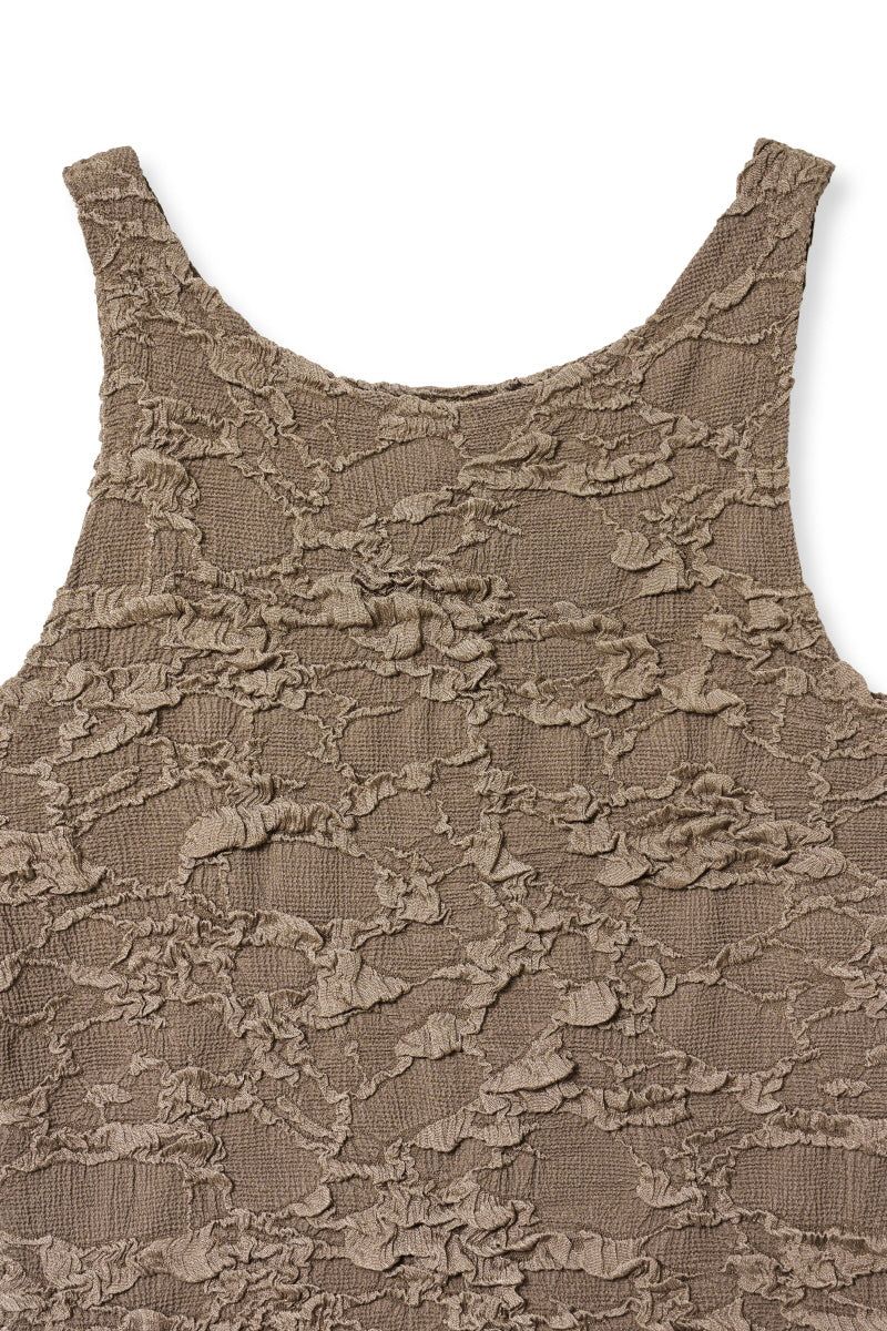 wrinkle top (brown)