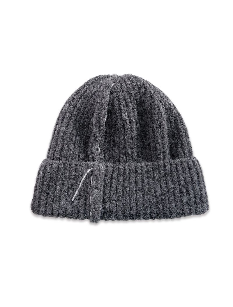 nought(ノウト)の「Seam Out Hand Stitch Beanie / Charcoal(Hats)」