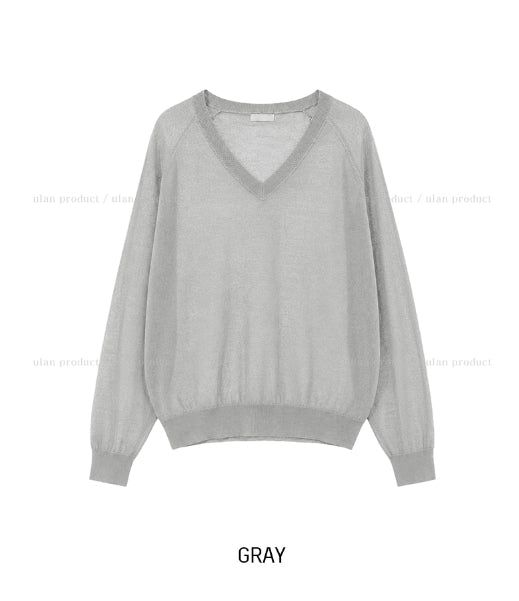 Moen Summer Linen V-Neck Knit