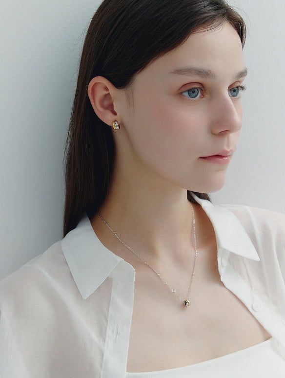 hyeres lor（イエール・ロール）の「26SS★ Souvni Silver (C) Twist Necklace S（Accessories）」