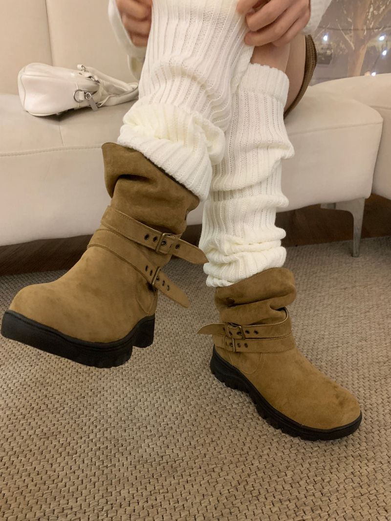 Wander Hiker Two Strap Suede Mid Boots