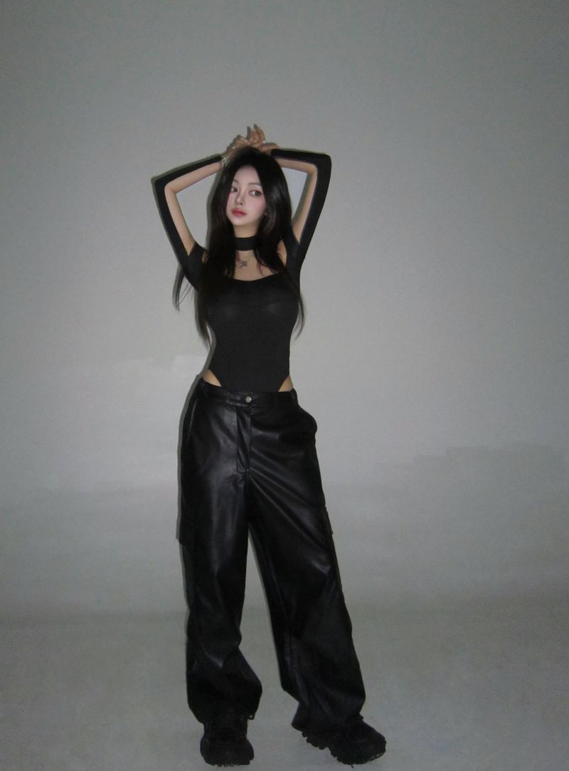 See-through body-suit