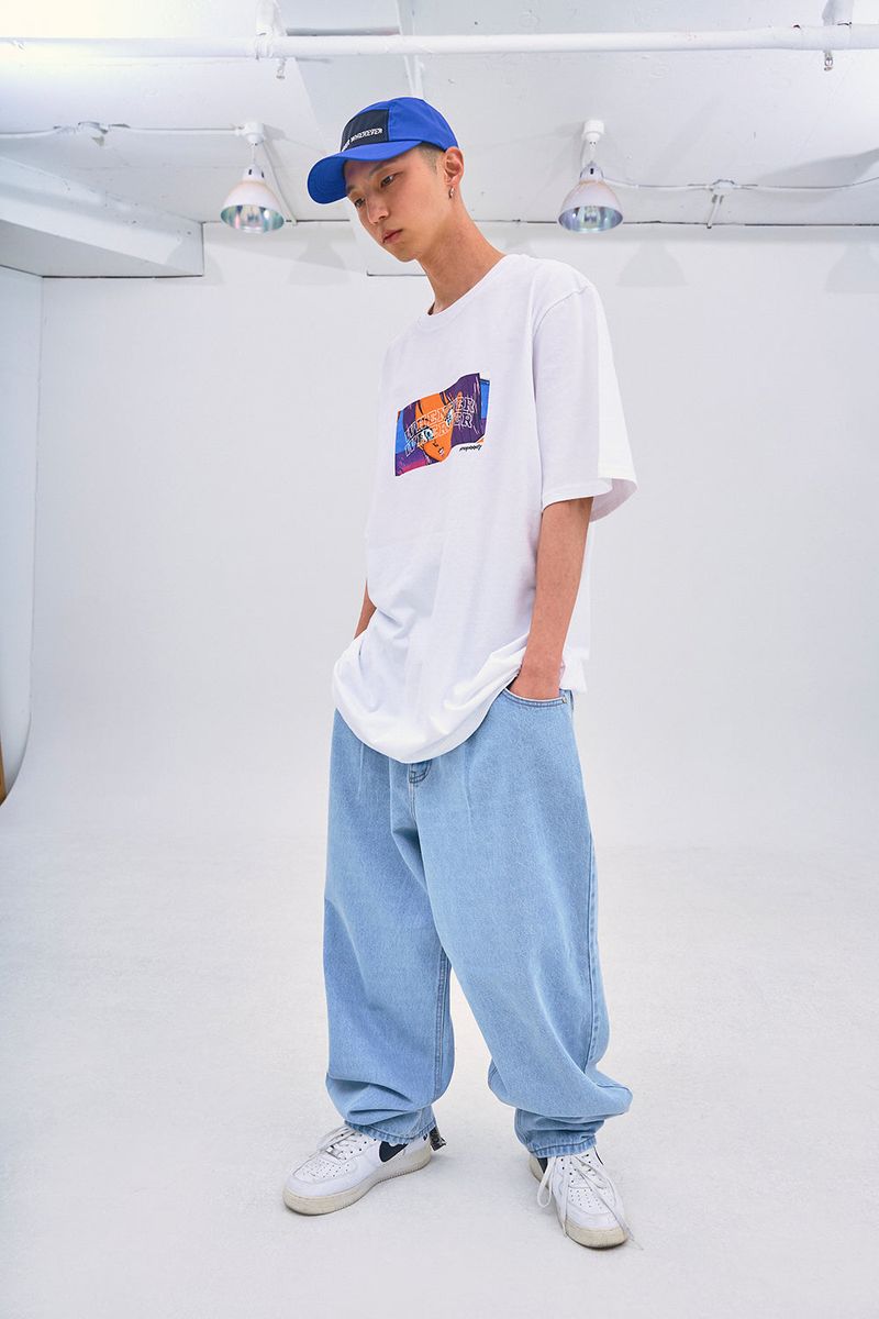 MBSRCOPT101 MID90 BAGGY DENIM PANTS LIGHTBLUE