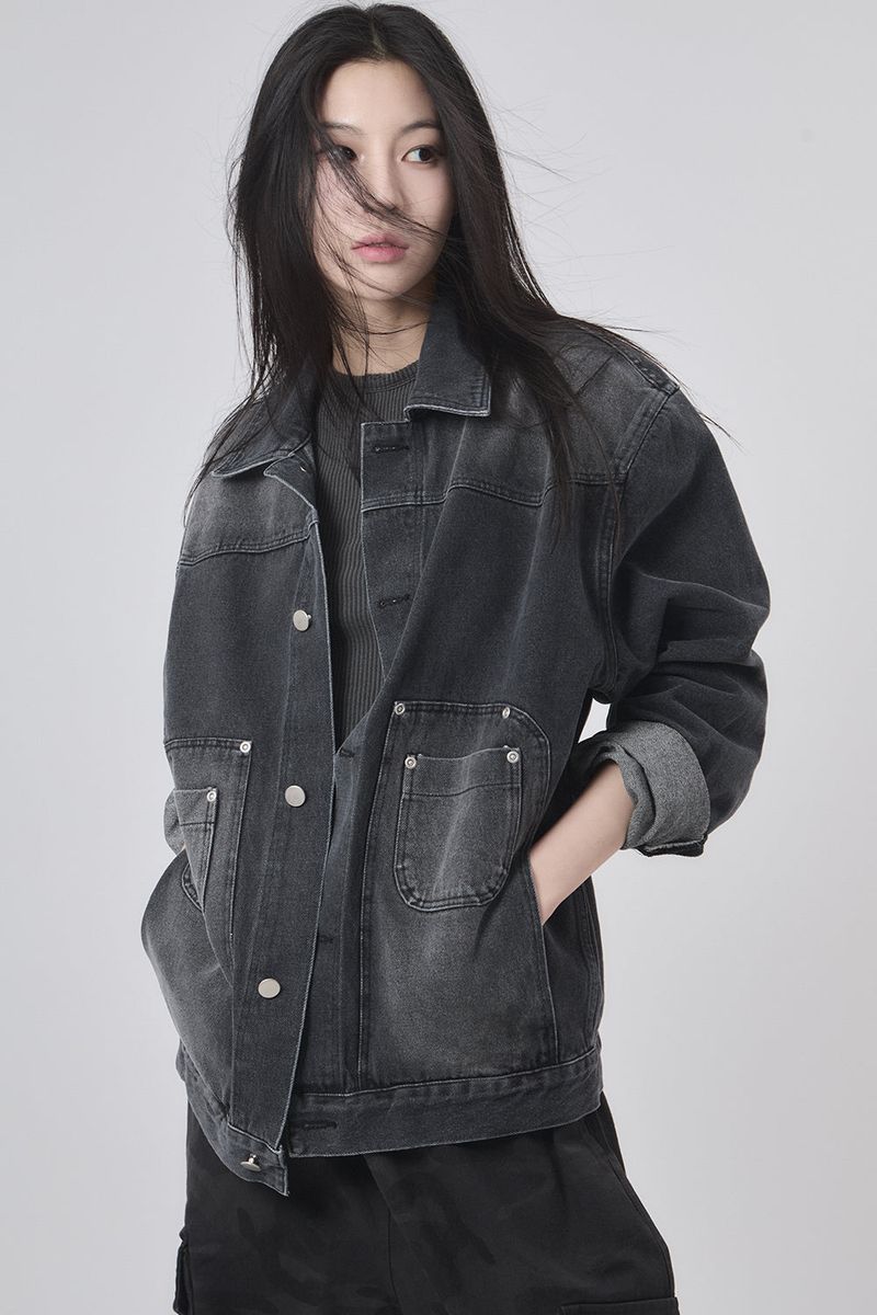 Raucohouse(ラウコハウス)の「Cadiz rivet trucker denim jacket(Jackets/Outerwear)」