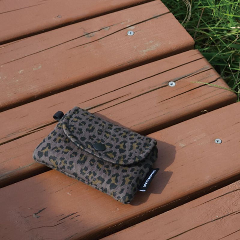 Multi Card wallet _Leopard Dark