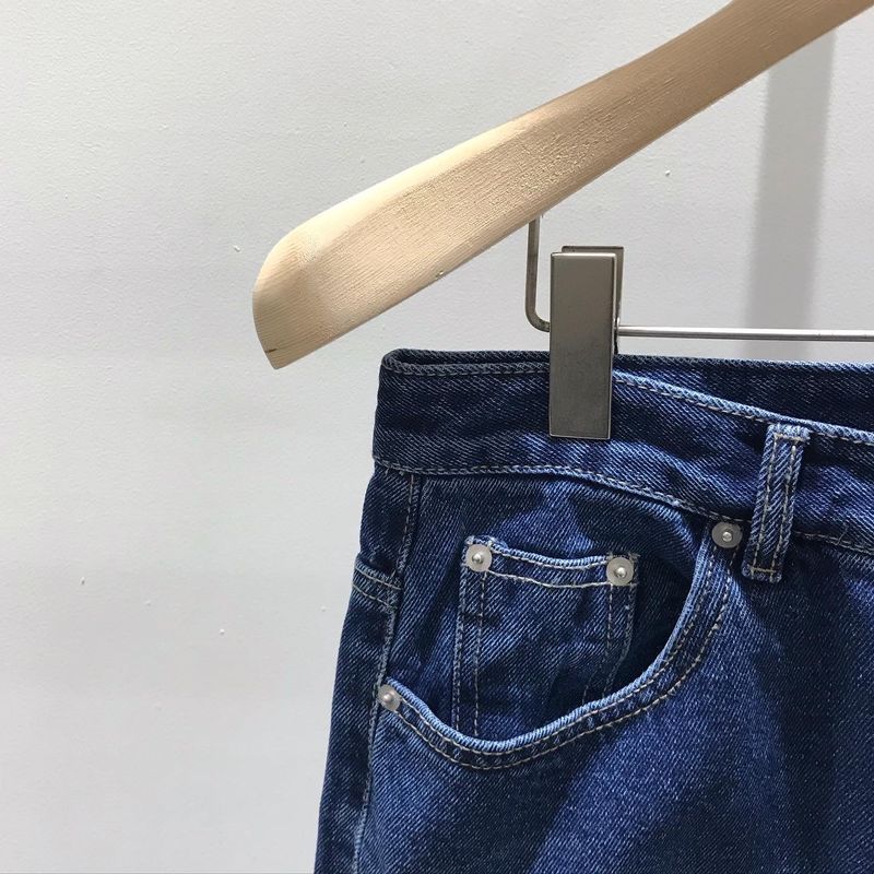 kato washing black denim pants