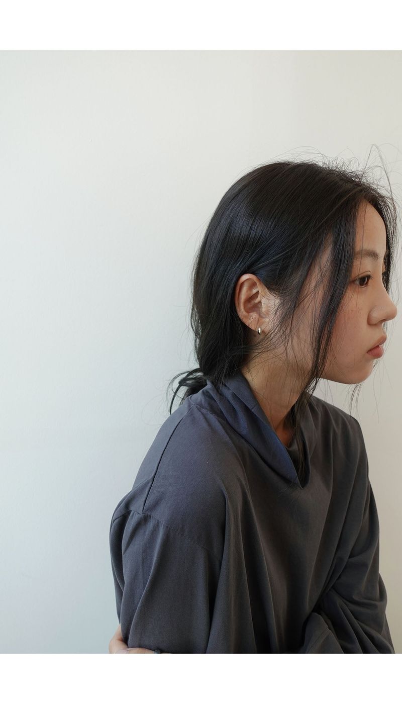 gold almond earrings