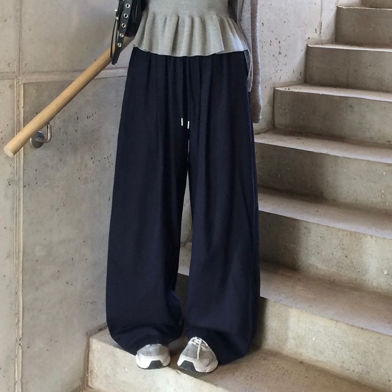 [MADE] Texture, Linen Pintack Wide Pants