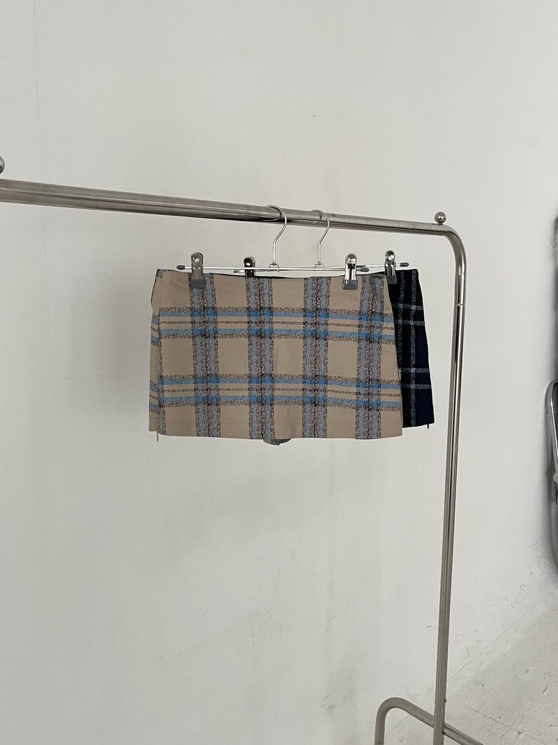 Muir Checkered Mini Skirt (2 colors)