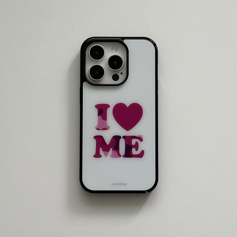 everything（エブリシング）の「[glass] I love MEスマホケース（スマホグッズ/小物）」